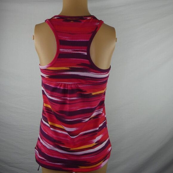 Athleta Airbrush Tinker Racerback Tank Top Athletic Yoga Built in Bra Drawstring - Picture 7 of 7
